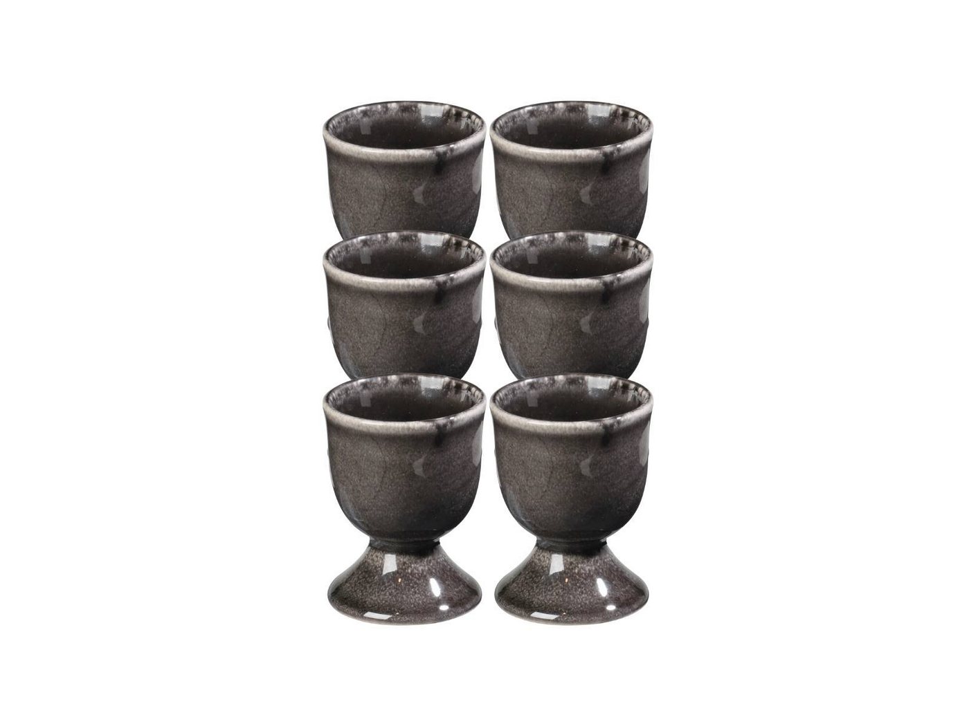 Broste Copenhagen Eierbecher NORDIC COAL Eierbecher 6,5 cm Set6 von Broste Copenhagen