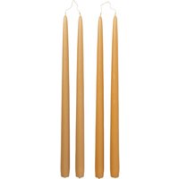 Broste Copenhagen - Getauchte Stabkerze, Ø 2,2 cm, golden yellow (4er-Set) von Broste Copenhagen