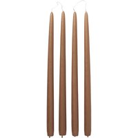 Broste Copenhagen - Getauchte Stabkerze, Ø 2,2 cm, mocca (4er-Set) von Broste Copenhagen