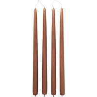 Broste Copenhagen - Getauchte Stabkerze, Ø 2,2 cm, terracotta (4er-Set) von Broste Copenhagen