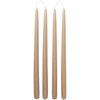 Broste Copenhagen - Getauchte Stabkerze, Ø 2,2 cm, walnut (4er-Set) von Broste Copenhagen