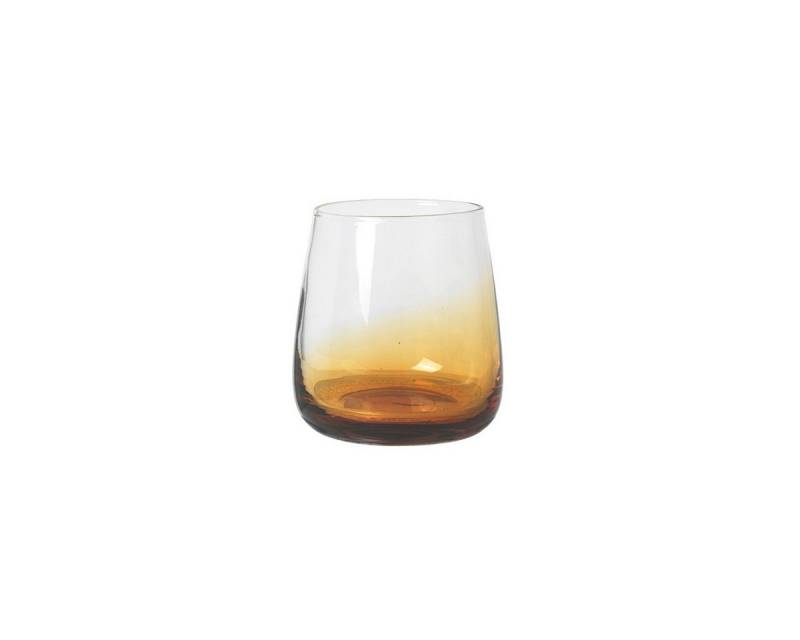 Broste Copenhagen Glas AMBER Trinkglas caramel 0,35 l, Mundgeblasenes Glas, Amber Glas von Broste Copenhagen
