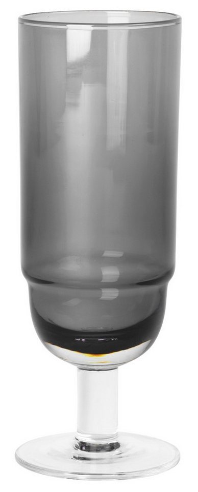 Broste Copenhagen Champagnerglas NORDIC BISTRO Champagnerglas smoke 0,2 l, Mundgeblasenes Glas, Nordic Bistro Champagnerglas von Broste Copenhagen