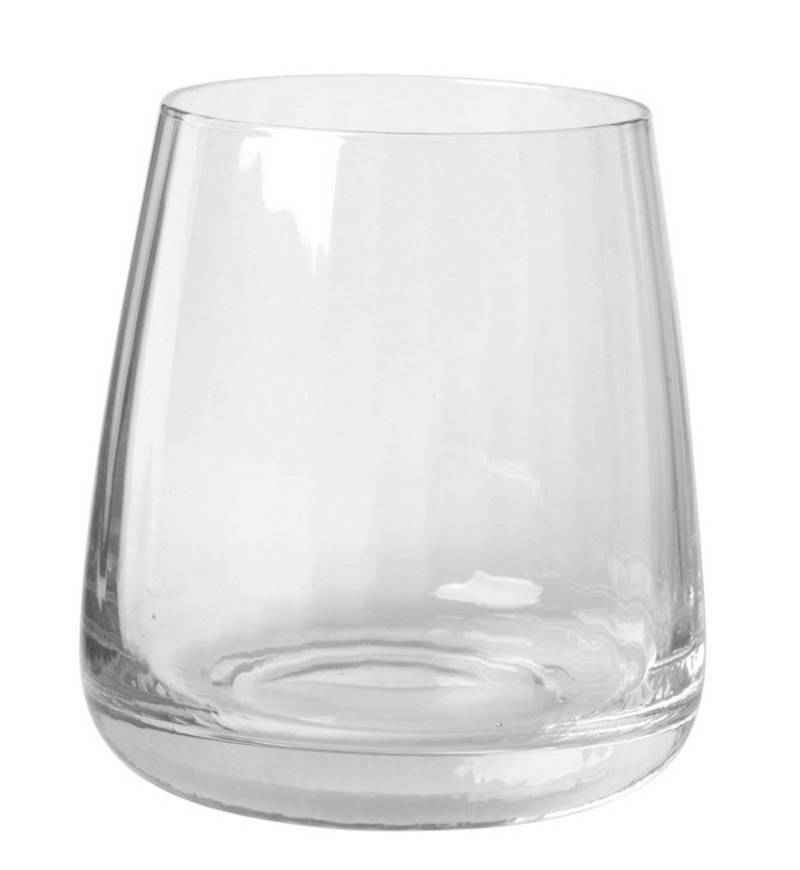 Broste Copenhagen Glas Sandvig Wasserglas 300ml, Mundgeblasenes Glas mit Linien, Sandvig Glas von Broste Copenhagen