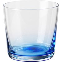 Broste Copenhagen - Hue Trinkglas 15 cl, clear / blue von Broste Copenhagen