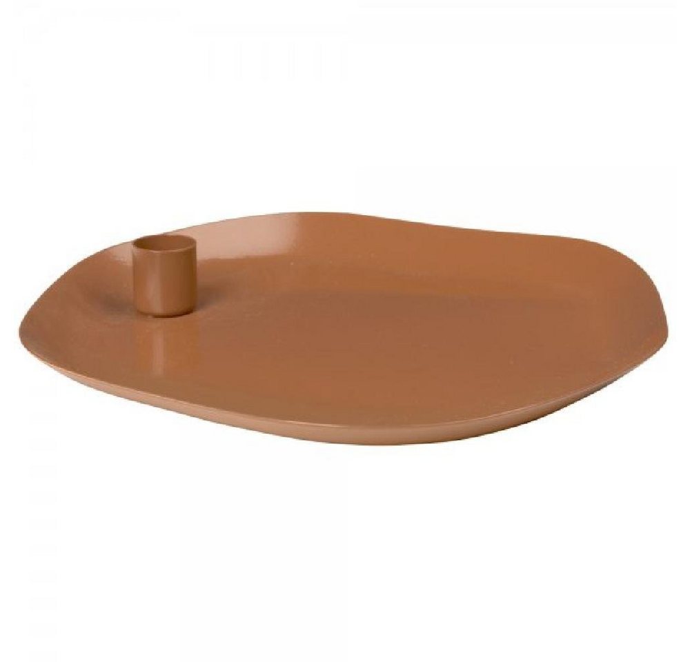 Broste Copenhagen Kerzenhalter Kerzenplatte Mie Caramel Brown von Broste Copenhagen