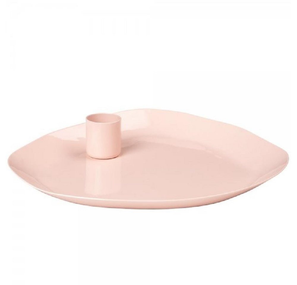 Broste Copenhagen Kerzenhalter Kerzenplatte Mie Pale Blush von Broste Copenhagen