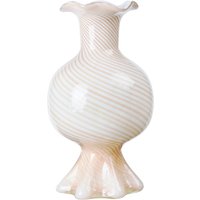 Broste Copenhagen - Mella Vase, taupe sand / off-white von Broste Copenhagen