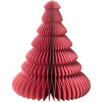 Broste Copenhagen - Paper Christmas Tree Dekoration, Ø 13 x H 15 cm, pompeian red von Broste Copenhagen