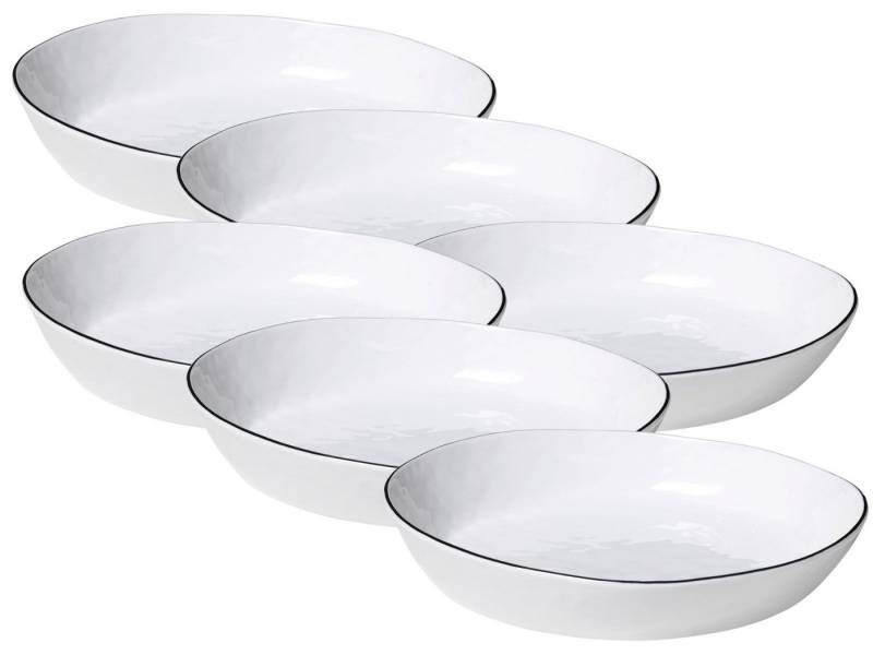 Broste Copenhagen Geschirr-Set SALT Schale 24cm Set6, Porzellan von Broste Copenhagen