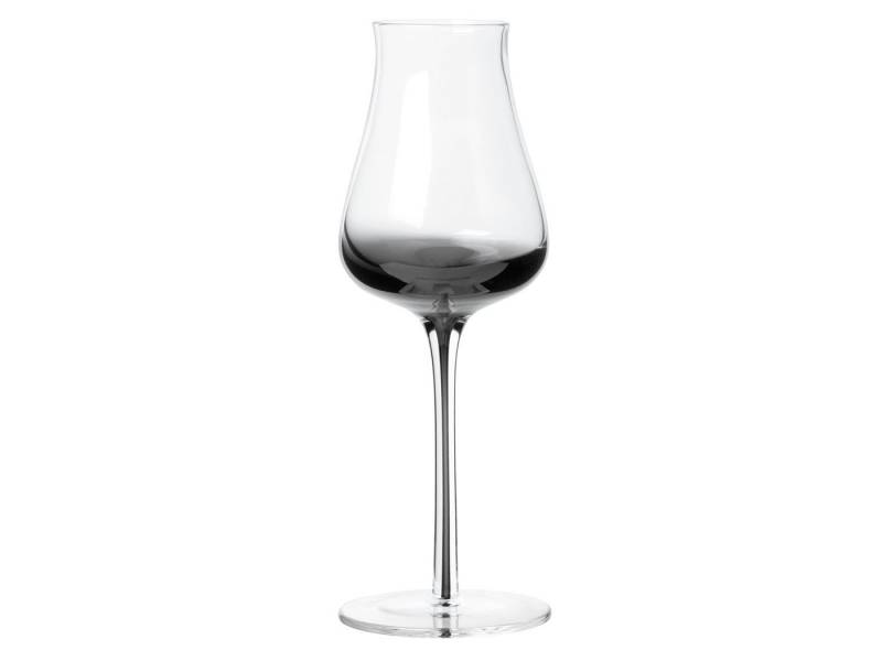 Broste Copenhagen Schnapsglas SMOKE Spirituosen Glas klar/grau 0,15l 4er Set, Glas von Broste Copenhagen