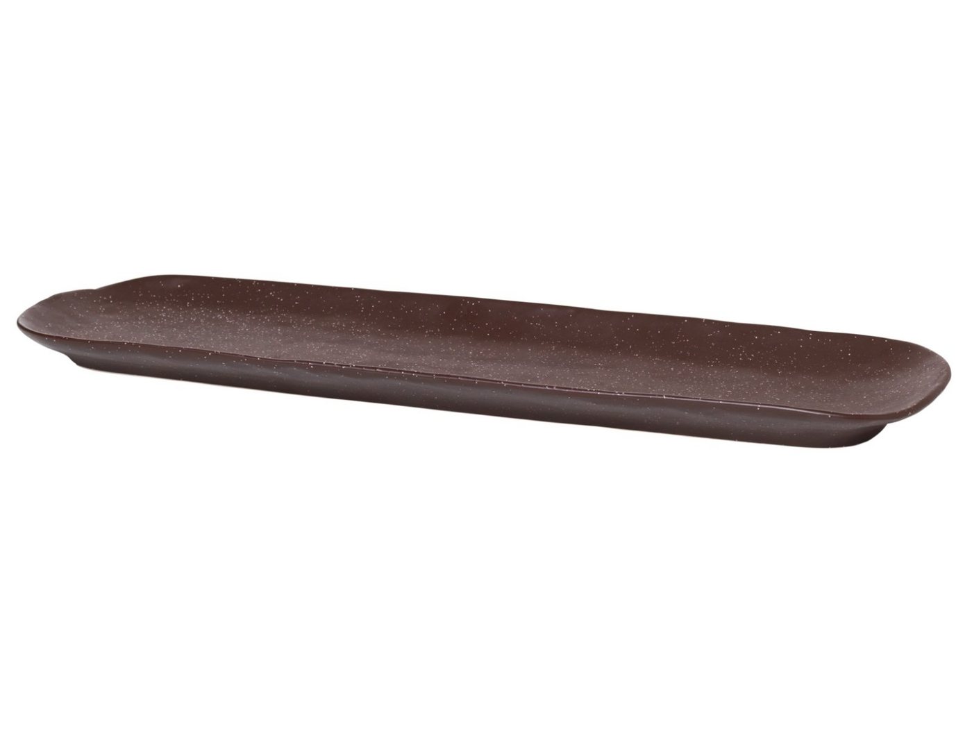 Broste Copenhagen Servierplatte Shape Puce Brown mit Struktur Platte 40 x 11 cm, Porzellan, (Platten) Broste Copenhagen Servierplatte Shape Puce Brown mit Struktur Platte 40 x 11 cm, Porzellan, (Platten) von Broste Copenhagen