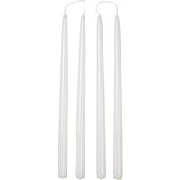 Broste Copenhagen - Smooth Kerze, H 38 cm, weiß (4er-Set) von Broste Copenhagen