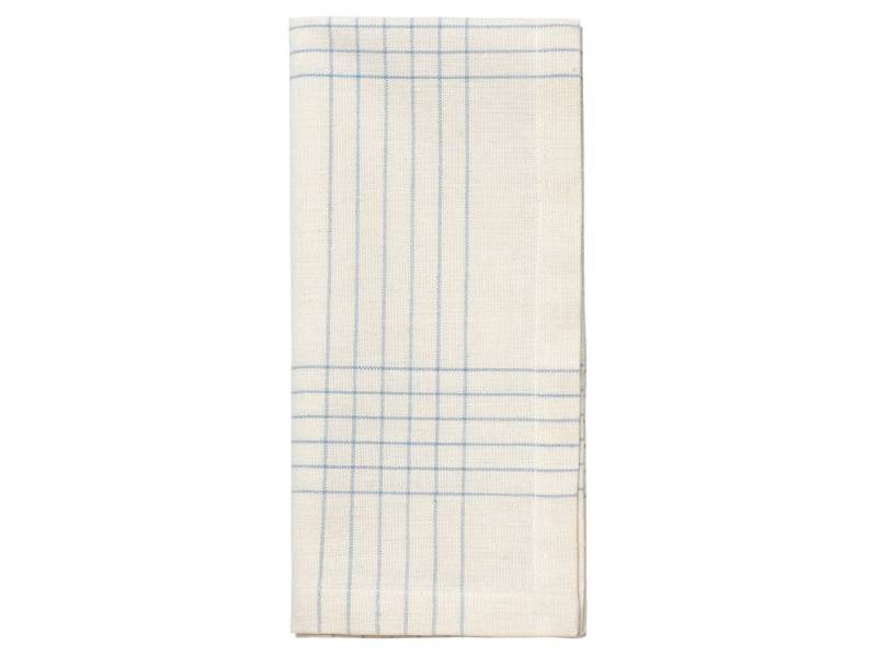 Broste Copenhagen Stoffserviette Alice Serviette dusty blue/natural 45x45cm (1 Stück) von Broste Copenhagen