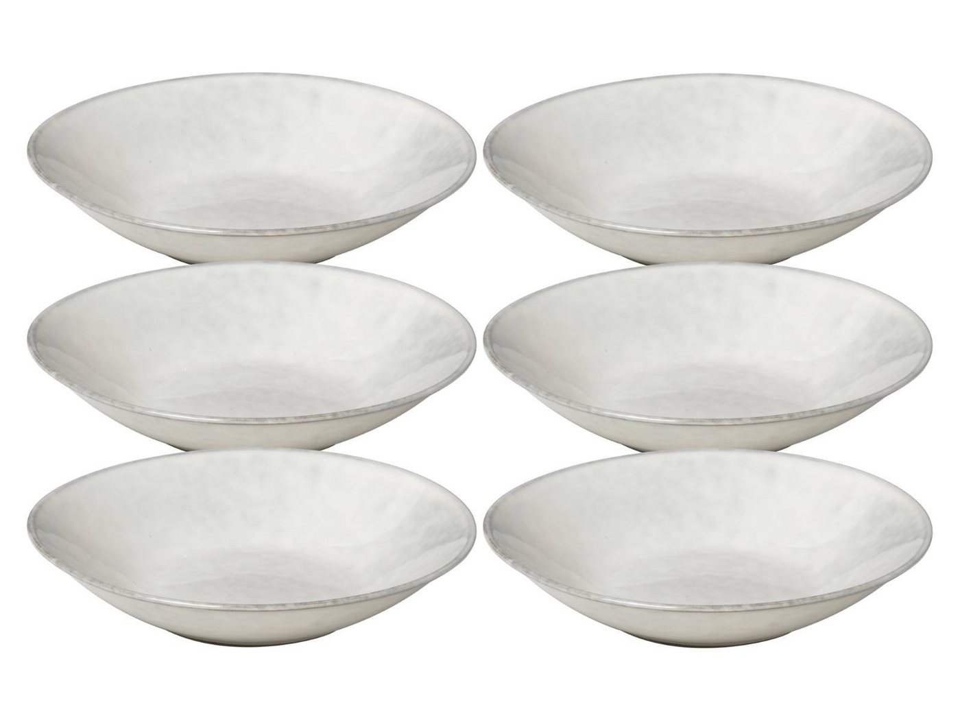 Broste Copenhagen Suppenteller NORDIC SAND Teller tief 22,5 cm Set6 von Broste Copenhagen