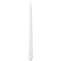 Broste Copenhagen - Taper Adventskerze, pure white / gold von Broste Copenhagen