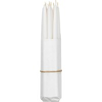 Broste Copenhagen - Tapers getauchte Spitzkerze, Ø 1,2 cm, pure white (10er-Set) von Broste Copenhagen