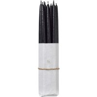 Broste Copenhagen - Tapers getauchte Spitzkerze, Ø 1,2 cm, simply black (10er-Set) von Broste Copenhagen