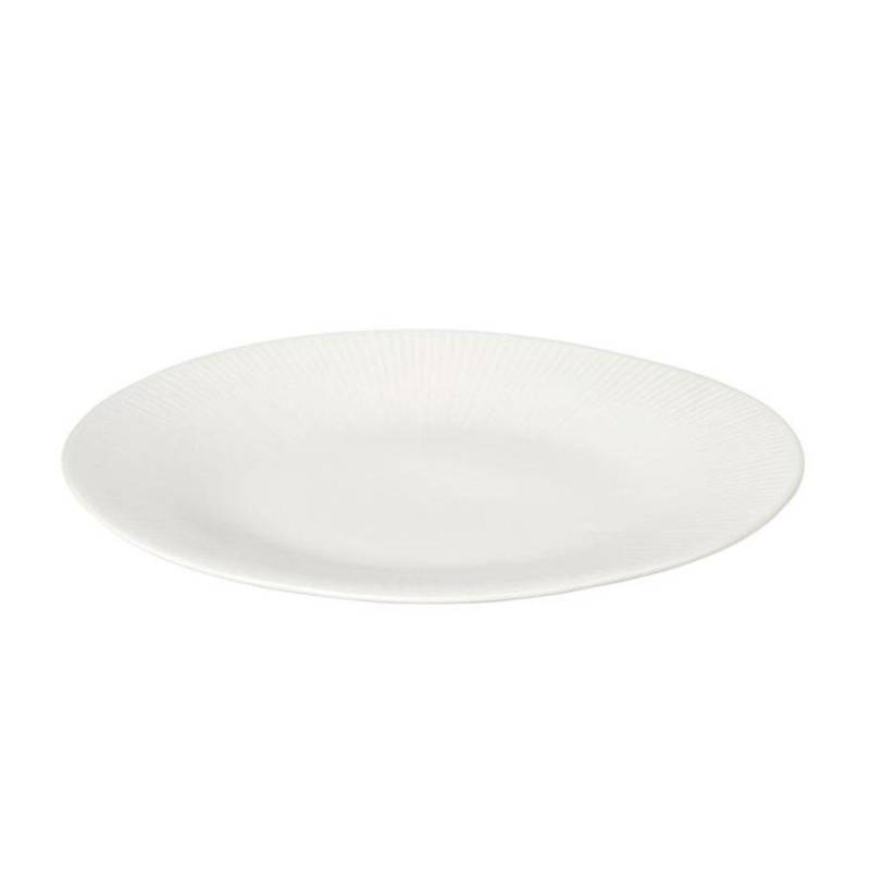 Broste Copenhagen Teller Sandvig 27cm Porzellan weiß von Broste Copenhagen A/S