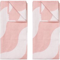 Broste Copenhagen - Tide Geschirrtuch, dusty rose (2er-Set) von Broste Copenhagen