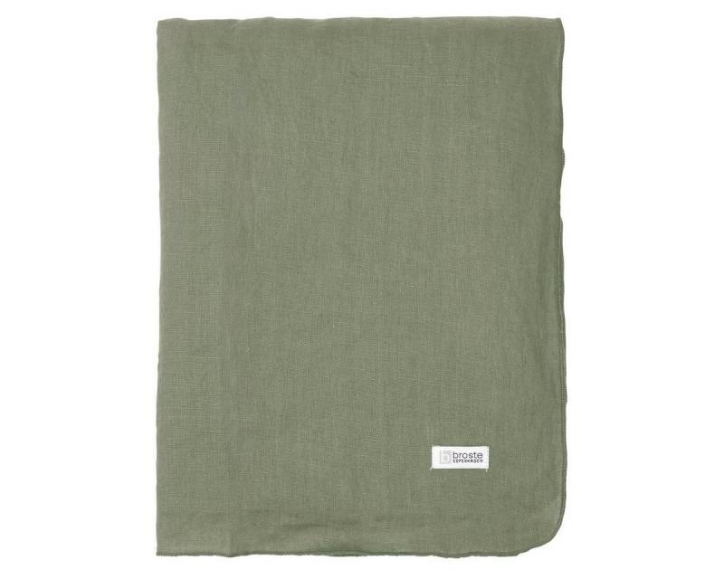 Broste Copenhagen Tischdecke Gracie Tischdecke Leinen Thyme 200 x 160 cm, Gracie Tischtuch von Broste Copenhagen