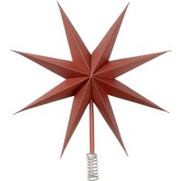 Broste Copenhagen - Top Star Christbaumspitze, Ø 30 cm, pompeian red von Broste Copenhagen