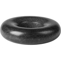 Broste Copenhagen - Torus Kerzenhalter, Ø 17,5 x H 5 cm, Marmor schwarz von Broste Copenhagen