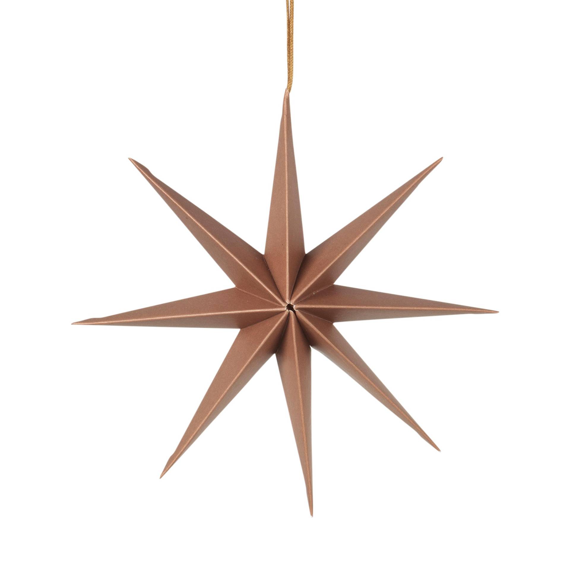 Broste Copenhagen Weihnachtsschmuck Papier-Stern indian tan 50cm von Broste Copenhagen A/S