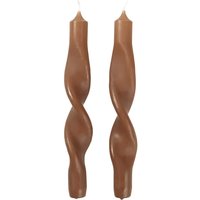 Kerze Set Twist mocca von Broste Copenhagen