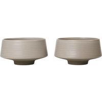 Schüssel Set Miko warm grey von Broste Copenhagen