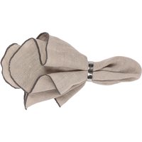 Stoffserviette Gracie Linen simply taupe von Broste Copenhagen