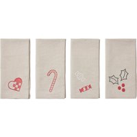 Stoffserviette Set Fryd red von Broste Copenhagen