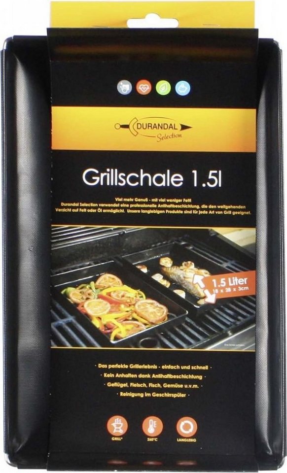 Broszio Grillrosteinsatz Brozio Durandal Selection Grillschale 1,5 L, Glas von Broszio