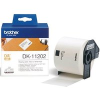 brother Endlosetikettenrolle für Etikettendrucker DK11202 weiß, 62,0 x 100,0 mm, 1 x 300 Etiketten von Brother