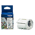 Brother CZ-1005 Authentic Etikettenrollen-Kassette Selbstklebend Weiß 50 mm x 5m von Brother