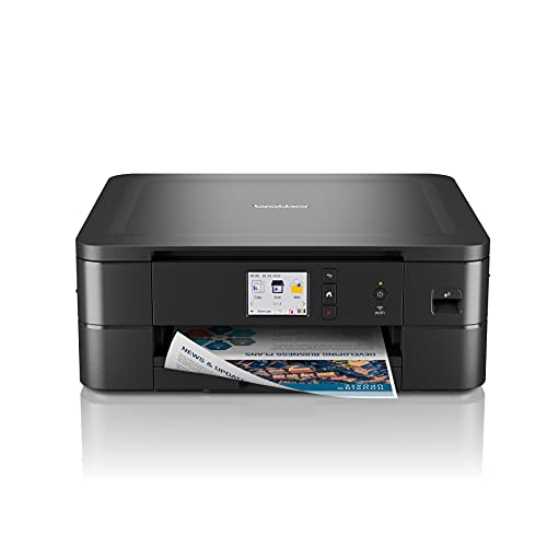 Brother DCP-J1140DW 3-in-1 Farbtintenstrahl-Multifunktionsgerät (Drucker, Scanner, Kopierer), Schwarz, 400 x 151 x 343 mm, 17/16 Seiten/Min. von Brother