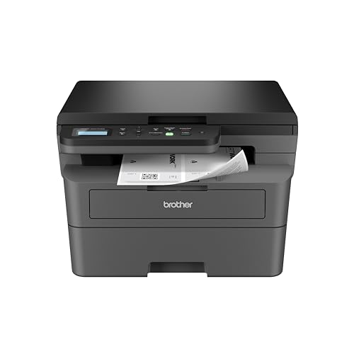 Brother DCP-L2627DW EcoPro, 3-in-1 Monochrom-Laser-Multifunktionsdrucker, 32 ppm, automatischer Duplexdruck, 2-zeiliges LCD-Bedienfeld, USB und 5 GHz WLAN von Brother