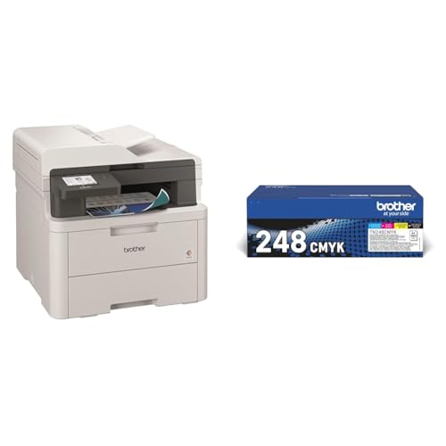 Brother DCP-L3560CDW 3-in-1 Farb-LED Multifunktionsgerät Original TN-248VAL Toner 4er-Pack Schwarz,Gelb,Cyan, Magenta Brother DCP-L3560CDW 3-in-1 Farb-LED Multifunktionsgerät Original TN-248VAL Toner 4er-Pack Schwarz,Gelb,Cyan, Magenta von Brother