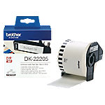 Brother QL Etikettenrolle Authentisch DK-22205 DK-22205 Selbsthaftend Schwarz auf Weiß 62 x 62 mm von Brother