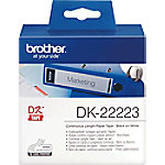 Brother DK-22223 Authentic Papier Endlosetiketten Selbstklebend Schwarzer Druck auf Weiß 50 mm x 30.5 von Brother