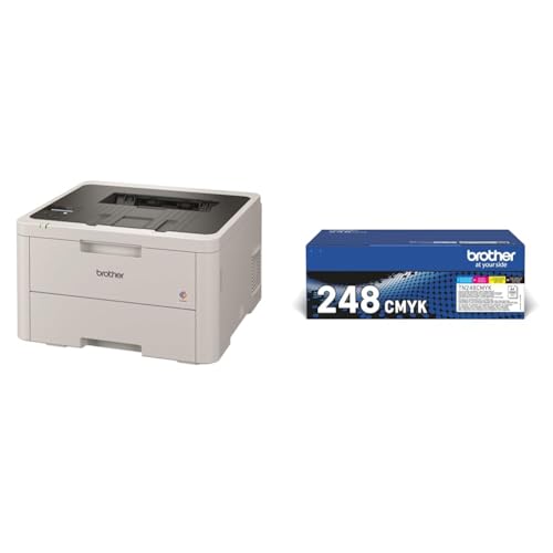 Brother HL-L3220CWE Farb-LED-Drucker mit WLAN Original TN-248VAL Toner 4er-Pack Schwarz,Gelb,Cyan, Magenta von Brother