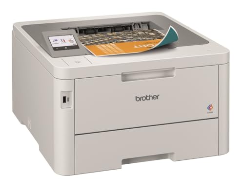 Brother HL-L8240CDW Professioneller und kompakter Farb-LED-Drucker mit WLAN/LAN (30 Seiten/Min.) weiß/grau von Brother