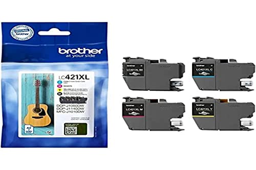 Brother LC421XL Value Pack - 4er-Pack - XL - Schwarz, Gelb, Cyan, Magenta - original - Tintenpatrone von Brother