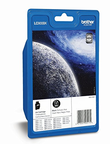 Brother - Lc900BK Tintenpatrone (schwarz, 500 Seiten, Inkjet) von Brother
