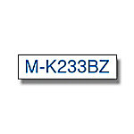 Brother M-K233 Authentic Schriftband Selbstklebend Blauer Druck auf Weiß 12 mm x 8m von Brother