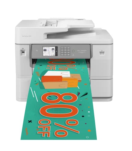 Brother MFC-J6959DW | Tintenstrahl-Multifunktionsdrucker Roll-Paper | WLAN und Ethernet | Duplex-Funktion | NFC-fähig | Druckt bis zu 30 ppm, weiß Brother MFC-J6959DW | Tintenstrahl-Multifunktionsdrucker Roll-Paper | WLAN und Ethernet | Duplex-Funktion | NFC-fähig | Druckt bis zu 30 ppm, weiß von Brother
