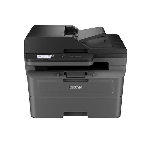 Brother MFC-L2860DW 4-in-1-Multifunktions-Laserdrucker, 34 ppm, Duplexdruck, 6,8 cm Touchscreen-Farbdisplay, Fast Ethernet, WLAN mit 5 GHz und USB 2.0 von Brother