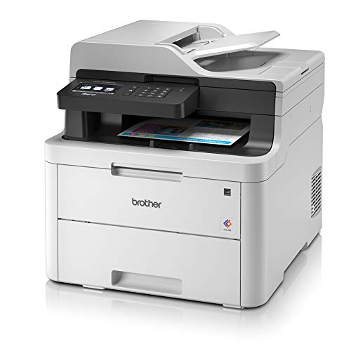 Brother MFC-L3730CDN Kompaktes 4-in-1 Farb-Multifunktionsgerät (18 Seiten/Min.) weiß von Brother