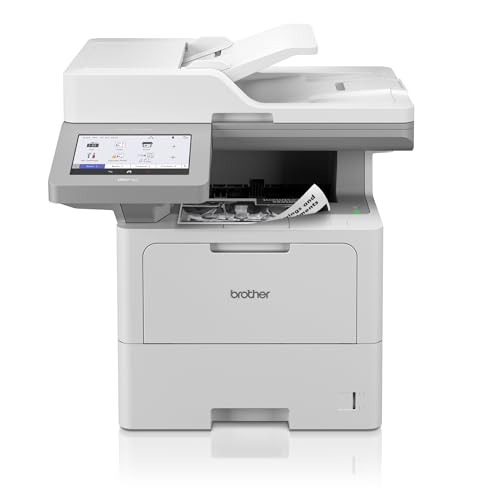 Brother MFC-L6910DN 4-in-1 Mulifunktionsdrucker schwarz weiß (A4, 50 Seiten/Min., 1.200x1.200 DPI, LAN, Duplex-ADF, 520 Blatt Papierkassette) weiß/grau von Brother