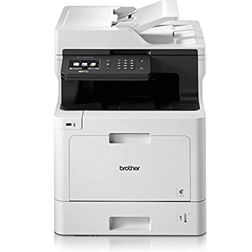 Brother MFC-L8690CDW A4 Farblaserdrucker, Wireless, PC Anschluss und Netzwerk, Drucken, Kopieren, Scannen, Faxen und 2 Duplexdruck von Brother